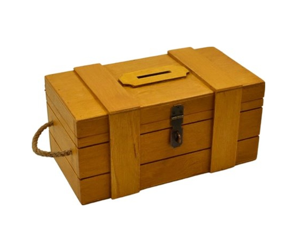 Ahşap Tipbox Kumbara 27x14cm Kişiselleştirilebilir Tasarım