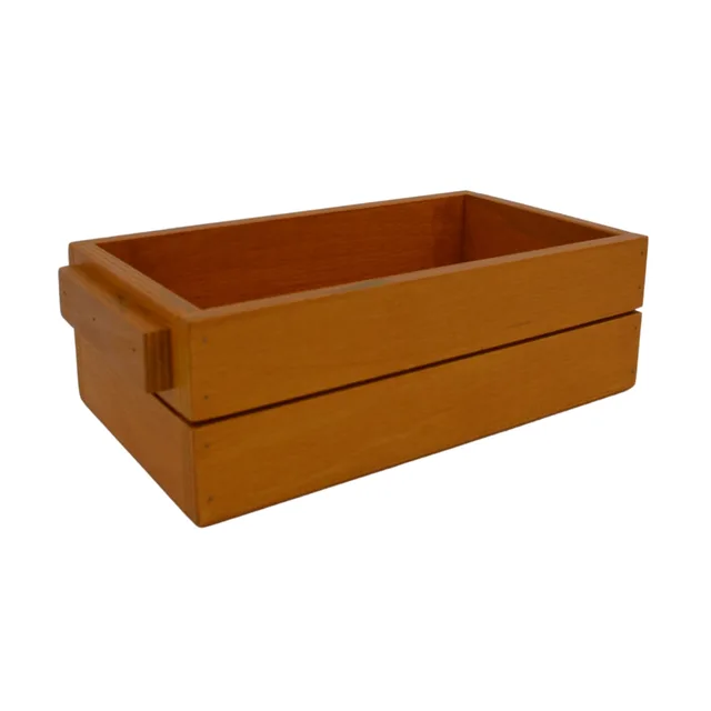 🍽️✨ Ahşap Mutfak Organizer – El Yapımı Sarı Meşe | 24 x 14 x 8 cm – Fotoğraf 1