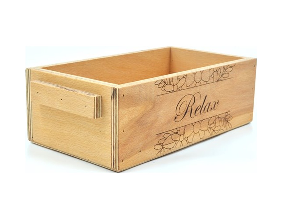 Ahşap Mutfak Organizer Relax Kutu 24x12cm