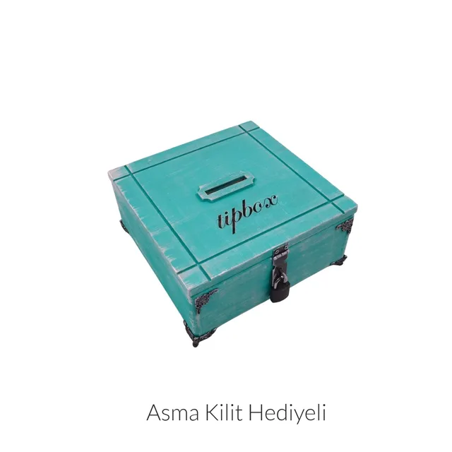 Rustik Tipbox Metal Ayaklı 20cmx18cm Genişlik 8cm Yükseklik – Fotoğraf 1