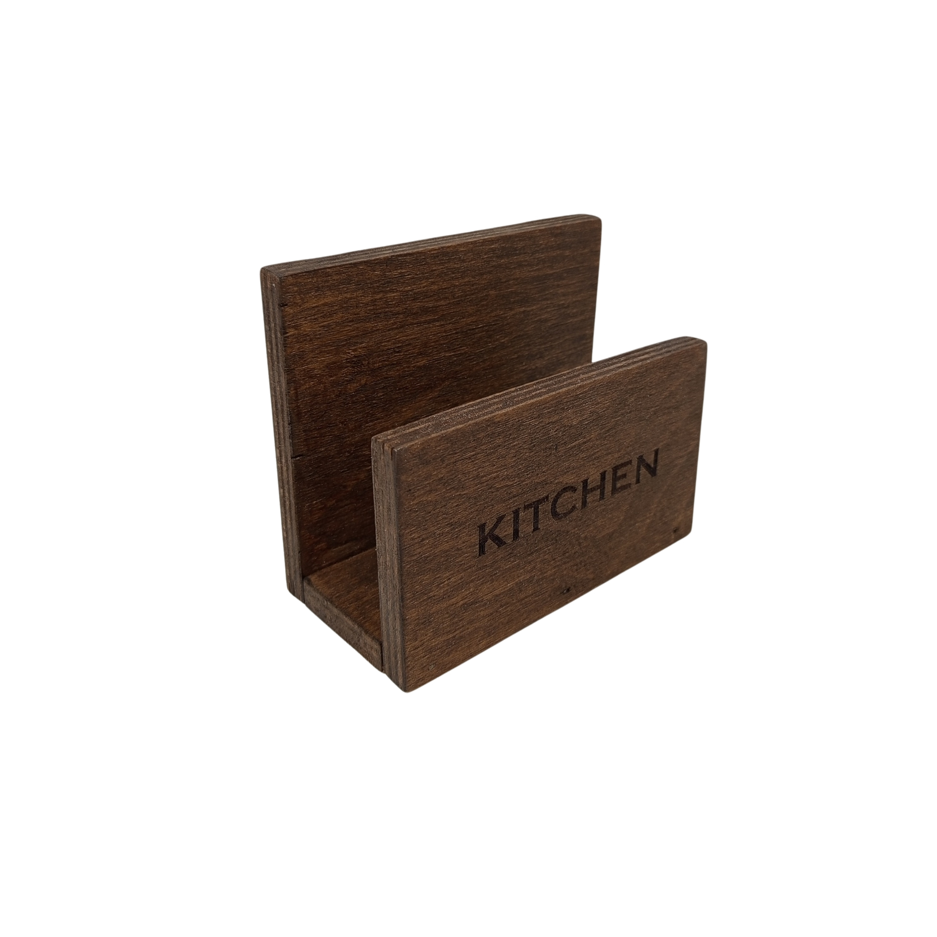 🍽️ Ceviz KITCHEN Yazılı Peçetelik | 13 cm x 13 cm Kopyası