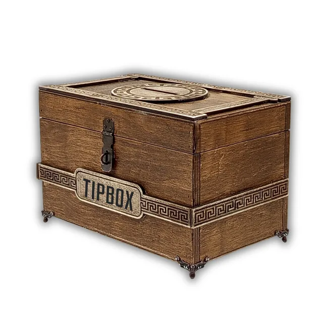 Vintage Stil Ahşap Tip Box – Eskitme (25 × 14 cm • Yükseklik 15 cm) – Fotoğraf 1