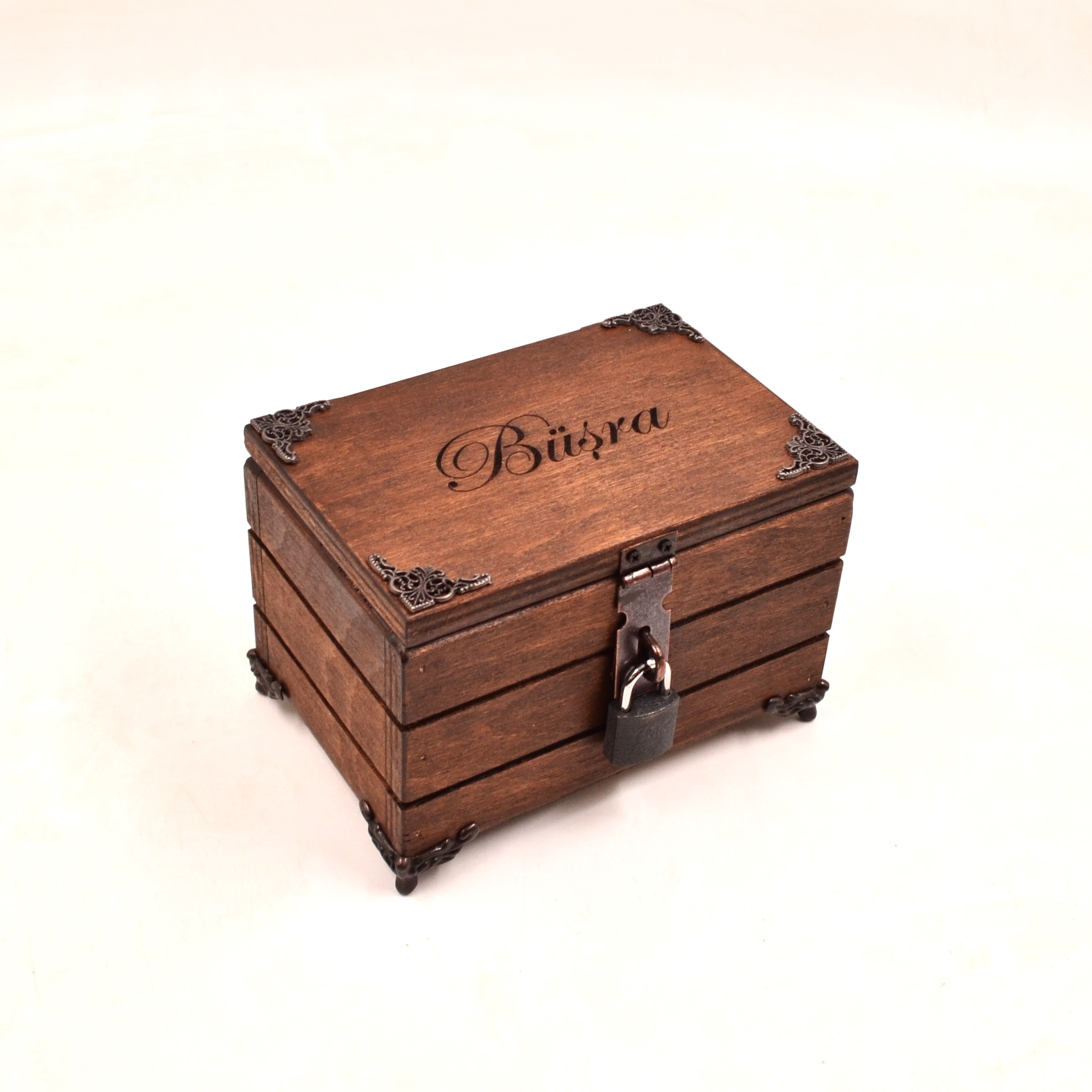 Rustik Mini Ahşap Kutu 15x10 cm İsme Özel