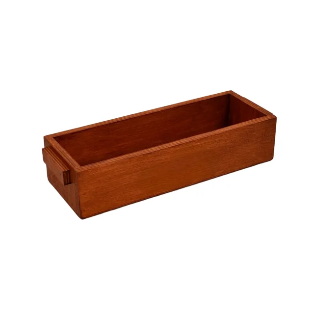 📦 Organizer Kulplu Çok Amaçlı Ahşap Kutu – 30 cm x 11 cm – Fotoğraf 1