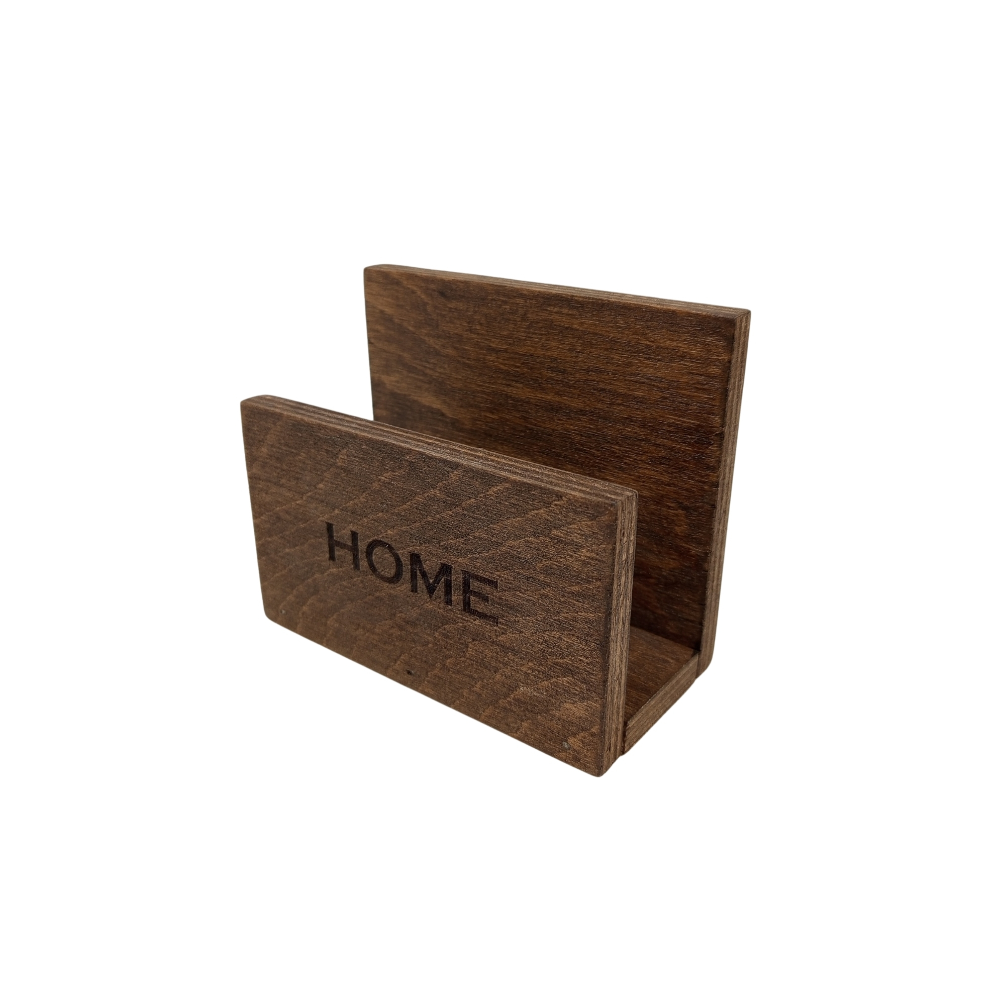 🍽️ Ceviz HOME Yazılı Peçetelik | 13 cm x 13 cm